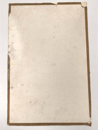 Farbiger Druck für ein Amtszimmer / Schulzimmer oder ähnliches, Darstellend Adolf Hitler . Maße  30 x 45cm