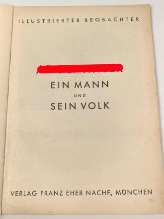 "Adolf Hitler, ein Mann und sein Volk"...