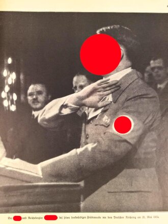 "Adolf Hitler, ein Mann und sein Volk" Illustrierter Beobachter, 96 Seiten, über DIN A4