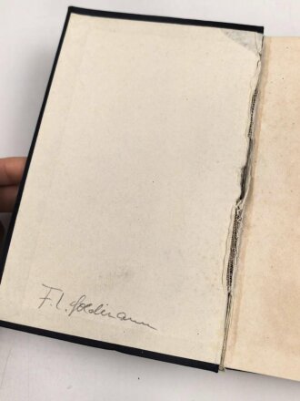 Adolf Hitler " Mein Kampf" Ausgabe 1943. Vollständig, Buchrücken löst sich, Einband geknickt