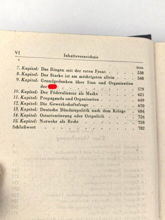 Adolf Hitler " Mein Kampf" Ausgabe 1943. Vollständig, Buchrücken löst sich, Einband geknickt