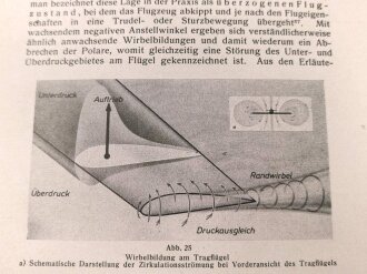 "Praktische Therorie in der Flugtechnik Band 4 - Der Flug" datiert 1941, 208 Seiten, DIN A5