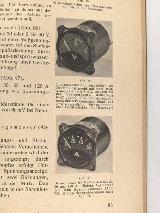 "Luftfahrt Lehrbücherei Band 5 - Elektrische Flugzeugausrüstung" datiert 1942, 135 Seiten, DIN A5