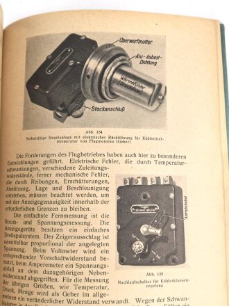 "Luftfahrt Lehrbücherei Band 5 - Elektrische Flugzeugausrüstung" datiert 1942, 135 Seiten, DIN A5