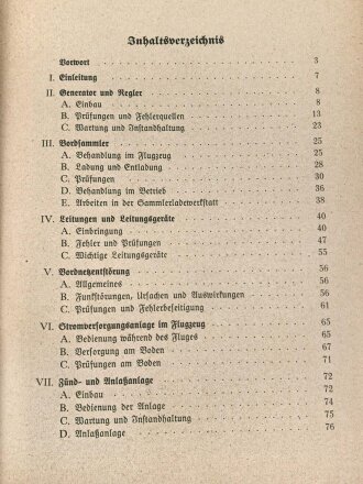"Luftfahrt Lehrbücherei Band 5 - Elektrische Flugzeugausrüstung" datiert 1942, 135 Seiten, DIN A5