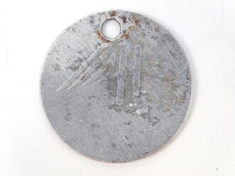 Werkzugangsmarke Heinkel Werke. Gereinigtes Stück, Durchmesser 30mm