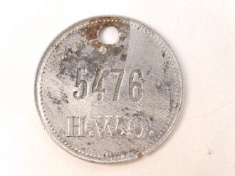 Werkzugangsmarke Heinkel Werke Oranienburg. Gereinigtes Stück, Durchmesser 30mm