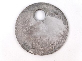 Werkzugangsmarke ohne weitere Bezeichnung. Gereinigtes Stück, Durchmesser 40mm