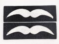 Luftwaffe, Paar Dienstgradabzeichen für den Fliegerschutzanzug. Einfache, neuzeitliche Anfertigung auf schwarzem Untergrund