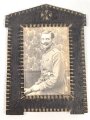 1. Weltkrieg, eiserner Bilderrahmen "1914 1916" samt Foto eines Feldgrauen. Maße des Rahmen etwa 13 x 19cm