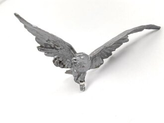 Plastischer Adler zum Aufschrauben auf eine Fahnenspitze ? Flügelspannweite 20,5cm. Nicht magnetisch, neuzeitlich lackiert