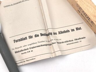 Wehrmacht, Alkoholbestimmung im Blut. Komplettes Set