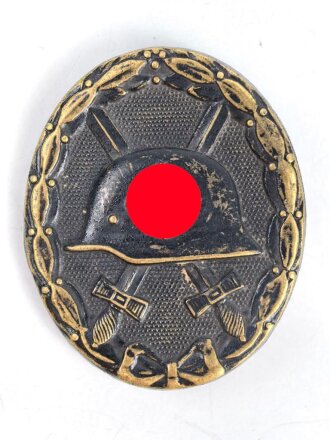 Verwundetenabzeichen in schwarz. Buntmetall, Originallack, Hersteller L/11
