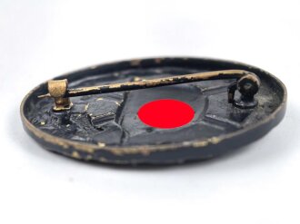Verwundetenabzeichen in schwarz. Buntmetall, Originallack