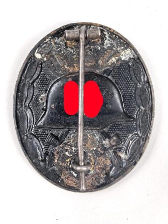 Verwundetenabzeichen in schwarz. Eisen, Originallack....