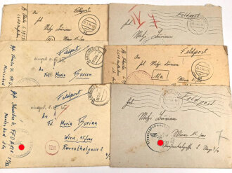 Sechs Feldpostbriefe eines Angehörigen...