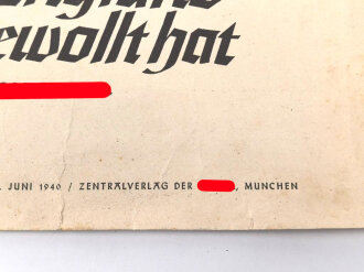 Wochenspruch der NSDAP 9. bis 15. Juni 1940