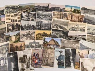 50 Stück zivile Ansichtskarten, aus verschiedenen Nachlässen