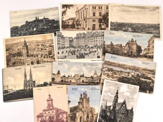 Polen, 12 Stück zivile Ansichtskarten , aus...