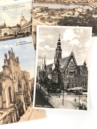 Polen, 12 Stück zivile Ansichtskarten , aus verschiedenen Nachlässen