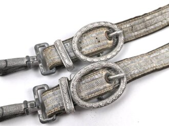 Gehänge zum Dolch für Offiziere des Heeres. Getragenes Stück