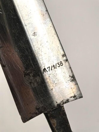 Klinge für einen Dienstdolch der SA. RZM M7/1/38 für Christianswerk, Solingen.