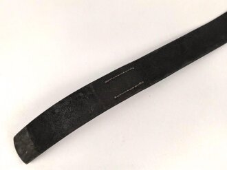 Koppelriemen für Mannschaften des Heeres. Eiserner Gegenhalt, Gesamtlänge 95cm, Leder angetrocknet