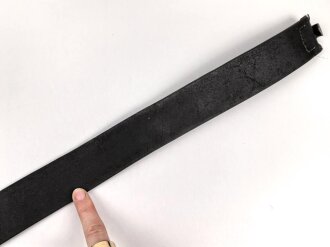 Koppelriemen für Mannschaften des Heeres. Eiserner Gegenhalt, Gesamtlänge 95cm, Leder angetrocknet