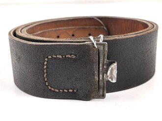 Koppelriemen für Mannschaften des Heeres. Eiserner Gegenhalt, Gesamtlänge 101cm