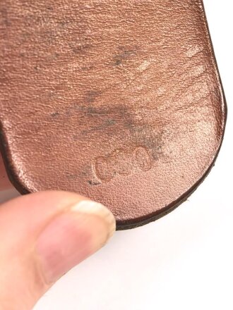 Koppelriemen für Mannschaften des Heeres. Eiserner Gegenhalt, Gesamtlänge 101cm