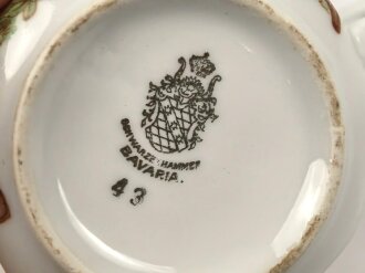 Hitlerjugend, Kaffeetasse mit Lagermotiv. Durchmesser etwa 7cm