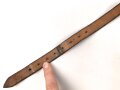 Mantelriemen Wehrmacht, datiert 1942, gebraucht. Passt im letzten Loch um ein Kochgeschirr der Wehrmacht