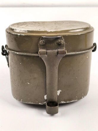 Kochgeschirr Wehrmacht, Hersteller AWO, zusammengehörig, Originallack, ungereinigt