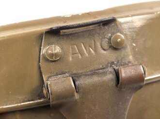 Kochgeschirr Wehrmacht, Hersteller AWO, zusammengehörig, Originallack, ungereinigt