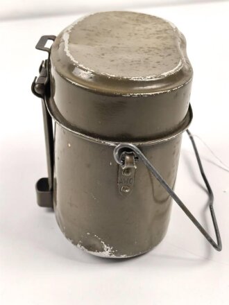 Kochgeschirr Wehrmacht, Hersteller AWO, zusammengehörig, Originallack, ungereinigt