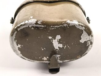 Kochgeschirr Wehrmacht, Hersteller AWO, zusammengehörig, Originallack, ungereinigt