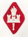 U.S. Army, Ärmelabzeichen "Engineer Center & School " Rückseitig Klebstoffreste