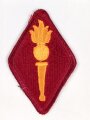 U.S. Army, Ärmelabzeichen "Ordnance Center & School " Rückseitig Klebstoffreste