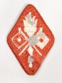 U.S. Army, Ärmelabzeichen " Signal Corps Center & School " Rückseitig Klebstoffreste