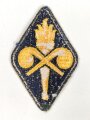 U.S. Army, Ärmelabzeichen " Chemical Corps Center & School " Rückseitig Klebstoffreste