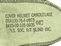 U.S. Army, 1976  dated "Woodland" helmet cover for M1 steel helmet.