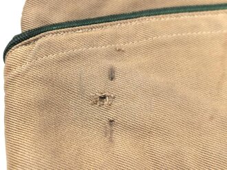 U.S. Army, Schiffchen " Cap Garrison , khaki" höchstwahrscheinlich aus der Zeit des 2. Weltkrieg. Gesamte Breite innen gemessen 26,5cm