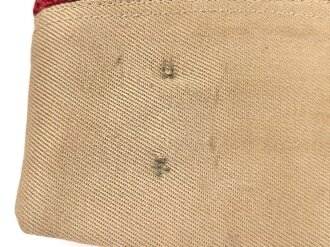 U.S. Army, Schiffchen " Cap Garrison , khaki" höchstwahrscheinlich aus der Zeit des 2. Weltkrieg. Gesamte Breite innen gemessen 26cm