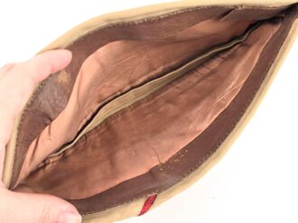 U.S. Army, Schiffchen " Cap Garrison , khaki" höchstwahrscheinlich aus der Zeit des 2. Weltkrieg. Gesamte Breite innen gemessen 26cm