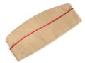 U.S. Army, Schiffchen " Cap Garrison , khaki" höchstwahrscheinlich aus der Zeit des 2. Weltkrieg. Gesamte Breite innen gemessen 26cm