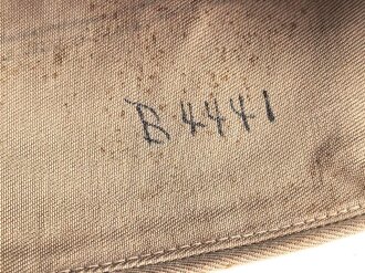 U.S. Army, Schiffchen " Cap Garrison , khaki" höchstwahrscheinlich aus der Zeit des 2. Weltkrieg. Gesamte Breite innen gemessen 27cm