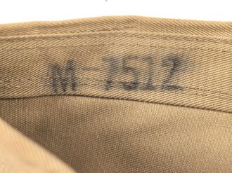 U.S. Army, Schiffchen " Cap Garrison , khaki" höchstwahrscheinlich aus der Zeit des 2. Weltkrieg. Gesamte Breite innen gemessen 27,5