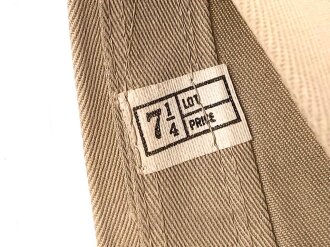 U.S. Army, Schiffchen " Cap Garrison , khaki" höchstwahrscheinlich aus der Zeit des 2. Weltkrieg. Gesamte Breite innen gemessen 27,5