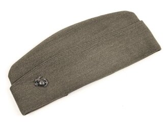 U.S. Marine Corps USMC, Schiffchen " Cap Garrison " höchstwahrscheinlich aus der Zeit des 2. Weltkrieg. Gesamte Breite innen gemessen 26,5cm