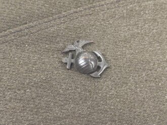 U.S. Marine Corps USMC, Schiffchen " Cap Garrison " höchstwahrscheinlich aus der Zeit des 2. Weltkrieg. Gesamte Breite innen gemessen 26,5cm